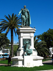 Monument au Maréchal Masséna - Deutsch: Albert-Ernest Carrier-Belleuse: Statue des André Masséna (1869), Denkmal zu Ehren des Maréchal d'Empire André Masséna, Jardin Masséna, Nizza, Frankreich.