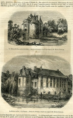 Château du Bec-Crespin - Engraving from "Le Magasin Pittoresque", 1853  Le Magasin Pittoresque