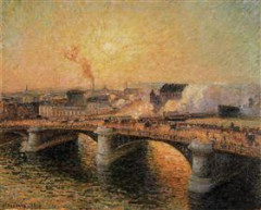 Pont dit 2e pont Boieldieu - French- pastellist, architectural draftsperson, lithographer, printmaker, painter and graphic artist