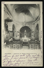 Eglise Sainte-Geneviève - Français :  Intérieur de l'Eglise Sainte-Geneviève