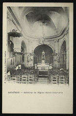 Eglise Sainte-Geneviève - Français :  Intérieur de l'Eglise Sainte-Geneviève