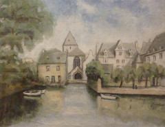 Ancien prieuré de Locmaria, ancienne caserne Emeriau - French painter, poet, writer, literary critic, art critic and essayist