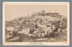 Vestiges du temple de Mercure au sommet du Puy-de-Dôme - 