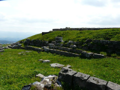 Vestiges du temple de Mercure au sommet du Puy-de-Dôme - 