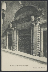 Théâtre, ancienne église des Pénitents Noirs - Français : Pézenas (Hérault). - Porte du Théâtre. / Richard (éditeur).