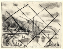 Site archéologique de la Côte Sainte-Catherine (également sur commune de Bonsecours) - French- pastellist, architectural draftsperson, lithographer, printmaker, painter and graphic artist