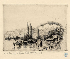 Site archéologique de la Côte Sainte-Catherine (également sur commune de Bonsecours) - French- pastellist, architectural draftsperson, lithographer, printmaker, painter and graphic artist