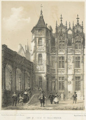 Hôtel de Bourgtheroulde - Français :  Sujet : Rouen (Seine-Maritime) -- Hôtel de Bourgtheroulde

Façades -- France -- Rouen (Seine-Maritime) -- 16e siècle Monuments historiques -- France -- Rouen (Seine-Maritime) Appartient à l’ensemble documentaire : Rtmgus1 Éditeur : (Paris)  Impr. Lemercier (Paris)