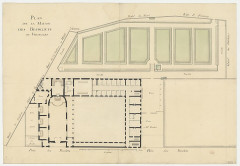 Hôpital Dominique Larrey (ancien Grand Commun) - Français : Sujet : Couvents -- Versailles (Yvelines, France) Couvent des Récollets (Versailles, Yvelines) Dessins et plans -- 17e siècle Échelle(s) : [1:175 environ], 20 toises [= 220 mm] Appartient à l’ensemble documentaire : Des17Inv Appartient à l’ensemble documentaire : IledeFr1 Plan Langue : français
