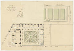 Hôpital Dominique Larrey (ancien Grand Commun) - Français : Sujet : Couvents -- Versailles (Yvelines, France) Couvent des Récollets (Versailles, Yvelines) Dessins et plans -- 17e siècle Échelle(s) : [1:175 environ], 20 toises [= 220 mm] Appartient à l’ensemble documentaire : Des17Inv Appartient à l’ensemble documentaire : IledeFr1 Plan Langue : français
