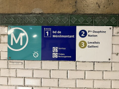 Métropolitain, station Père-Lachaise - 