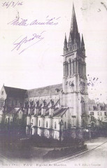Église Saint-Martin - Français : Sujet : Eglises -- Pau (Pyrénées-Atlantiques) -- 20e siècle -- Cartes postales Appartient à l’ensemble documentaire : PrnS001 Langue : sans contenu linguistique