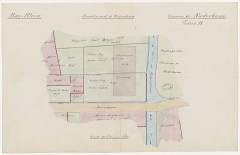 Synagogue - [Plan de situation de la synagogue et des jardins à acquérir. 1 plan de situation