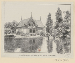 Chalet suédois - Français : Sujet : Constructions pour expositions Paris (France) -- Champ-de-Mars Exposition internationale (1889 ; Paris) Langue : français