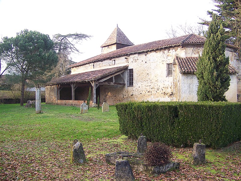 Monument Historique Église Saint-Aubin situé à Le Houga